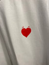 Basic Shirt mit Herz-Print - Gluecksboutique®
