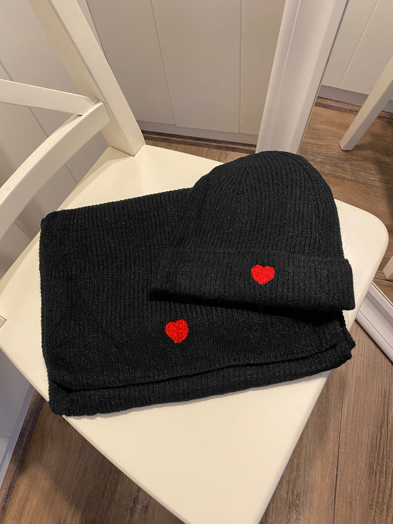 Mützen-Schal Set, vers. Farben - Gluecksboutique®