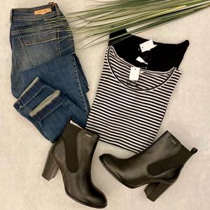 Stiefel Fleur Chelsea schwarz - Gluecksboutique®