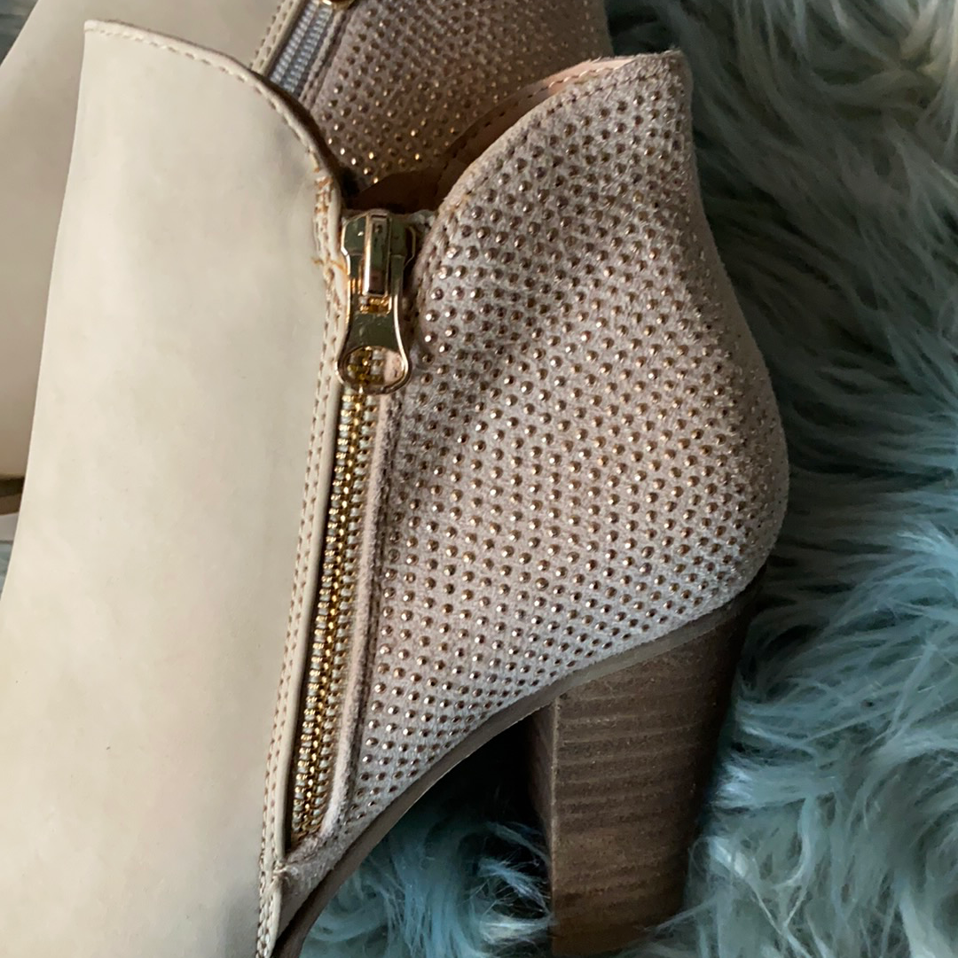 Stiefeletten mit Glitzersteinen - Gluecksboutique®