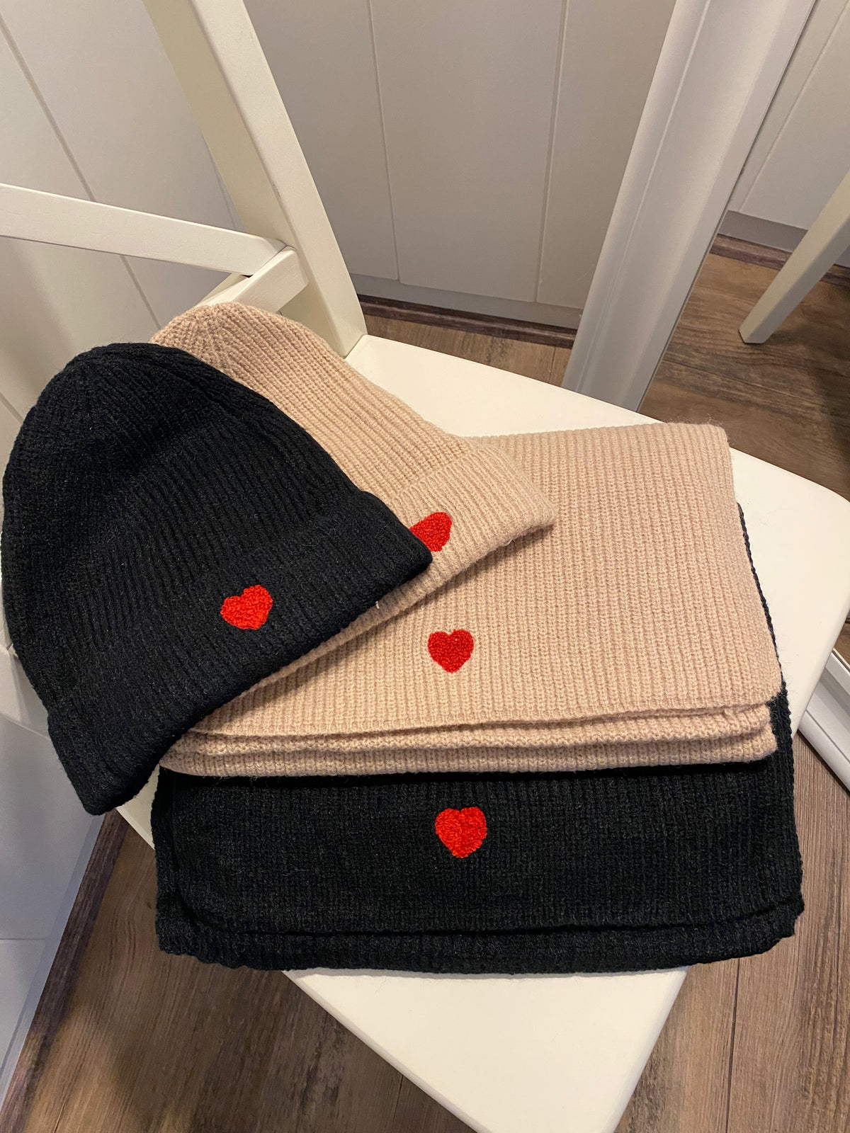 Mützen-Schal Set, vers. Farben - Gluecksboutique®