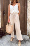 Leinenhose mit Gummibund - Gluecksboutique®