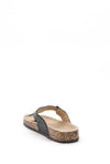 Pantolette Zehentrenner schwarz - Gluecksboutique®