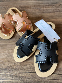 Pantoletten in schwarz oder Rosé-Gold - Gluecksboutique®