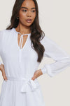 Plissee Mini Kleid V-Neck NA-KD - Gluecksboutique®