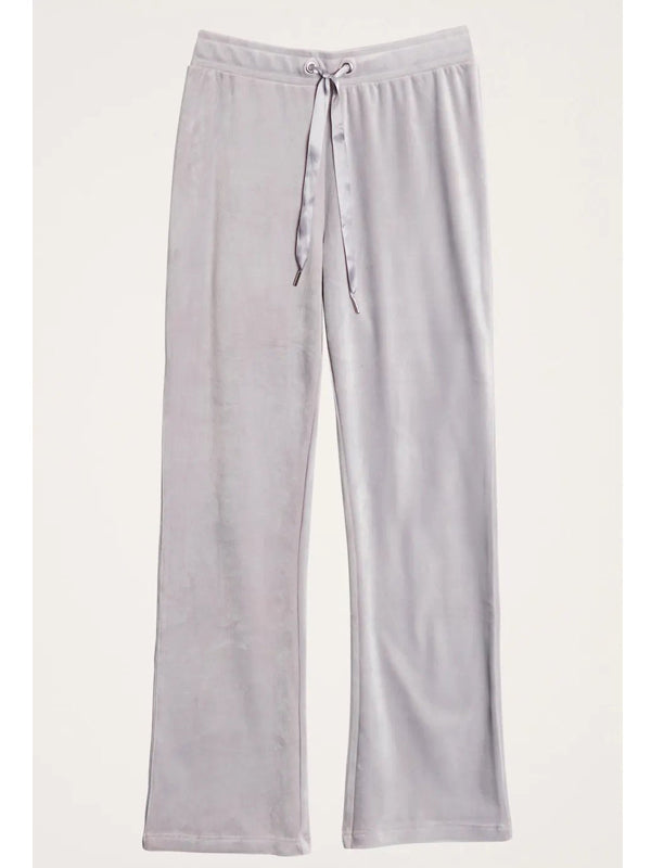 Cecilia Velour Trousers Grey Velvet - Gluecksboutique®