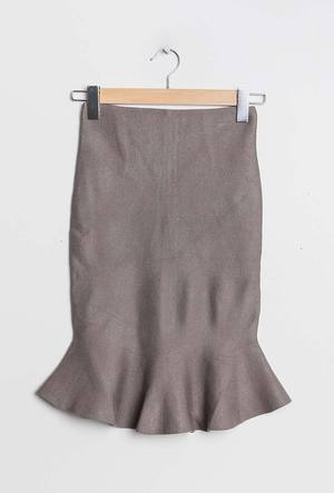 Bleistiftrock Tube Skirt mit Volant - Gluecksboutique®