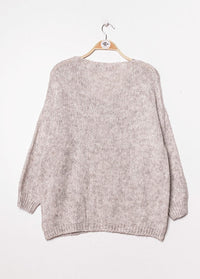 V neck Oversize Pullover, vers. Farben - Gluecksboutique®