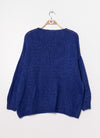 V neck Oversize Pullover, vers. Farben - Gluecksboutique®