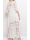 Kimono bestickt transparent Maxi - Gluecksboutique®