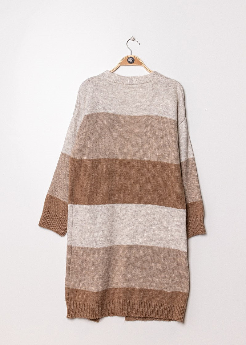 Cardigan mit Streifen - Gluecksboutique®