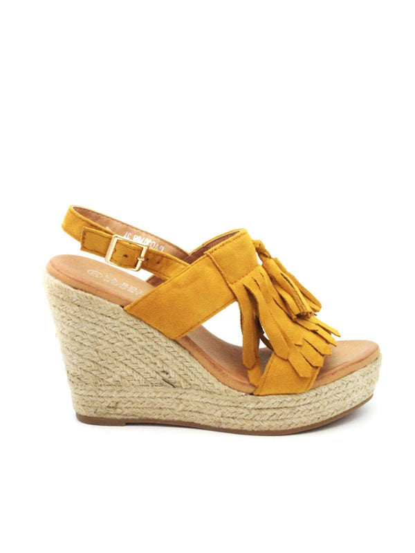 Keilsandalen mit Franzen a La Bottine souriante - Gluecksboutique®