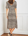 Midikleid mit Leomuster - Gluecksboutique®