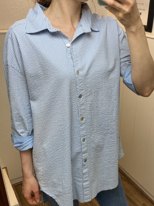 gestreifte Longblouse - Gluecksboutique®
