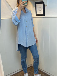 gestreifte Longblouse - Gluecksboutique®