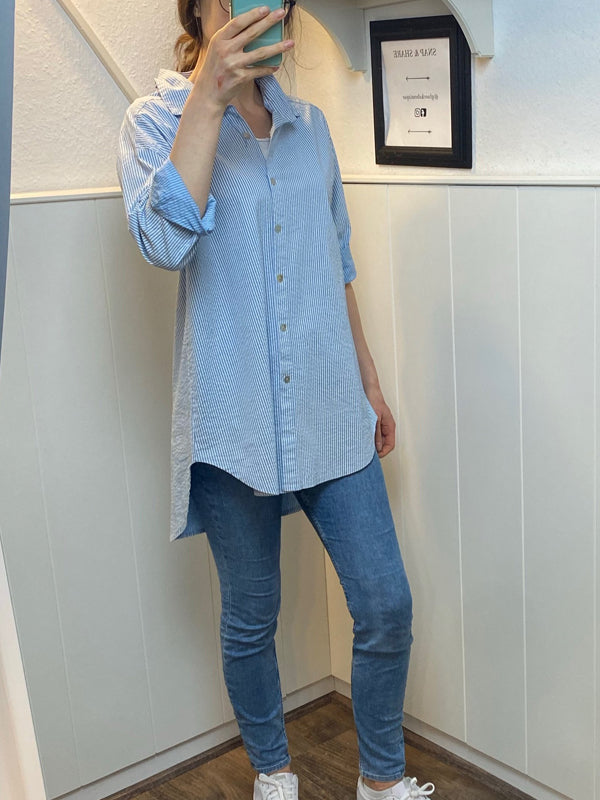 gestreifte Longblouse - Gluecksboutique®