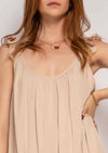 Maxikleid mit Traegern, in vers. Farben - Gluecksboutique®