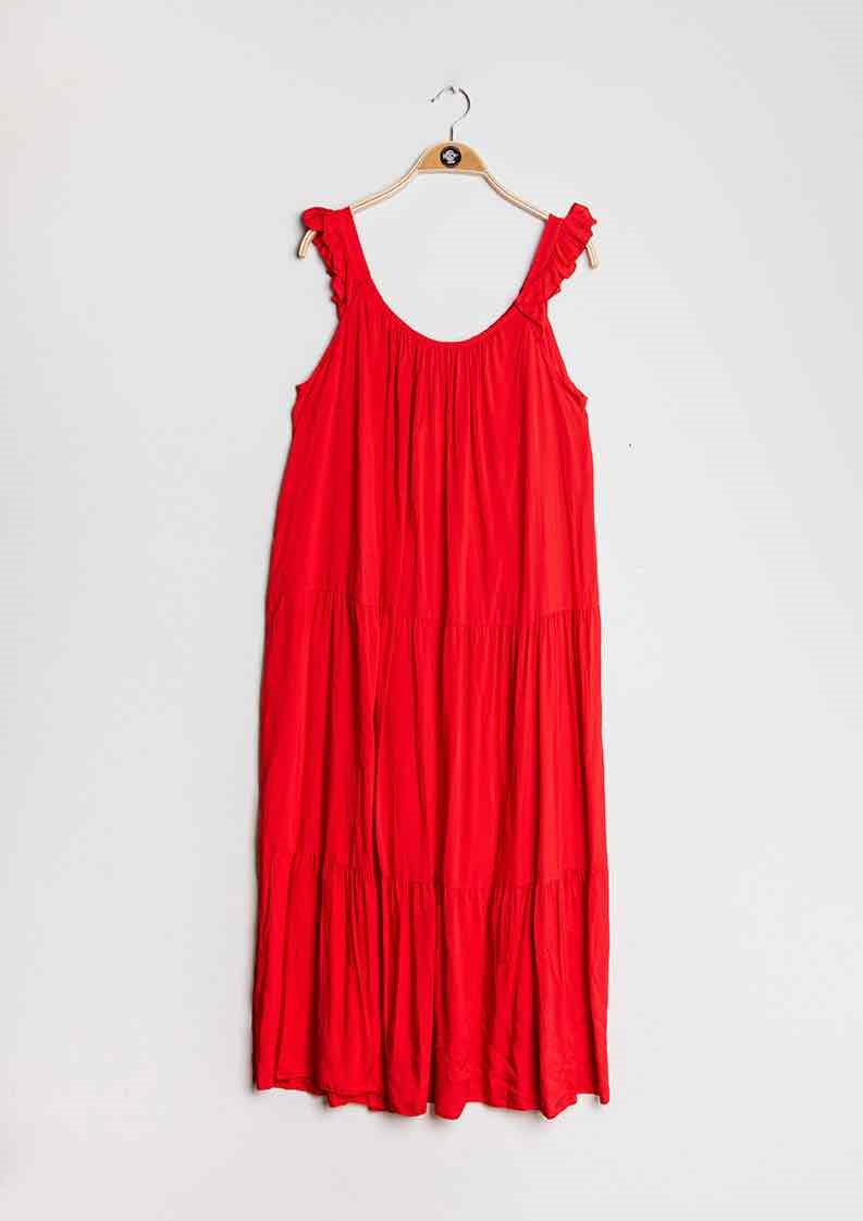 Maxikleid mit Traegern, in vers. Farben - Gluecksboutique®