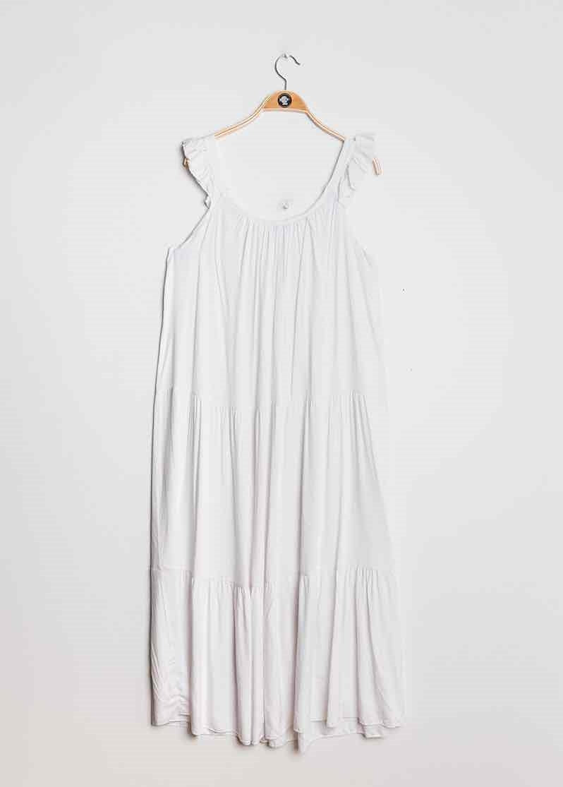 Maxikleid mit Traegern, in vers. Farben - Gluecksboutique®