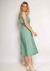 Midikleid mit Stoffguertel - Gluecksboutique®