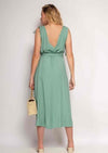 Midikleid mit Stoffguertel - Gluecksboutique®