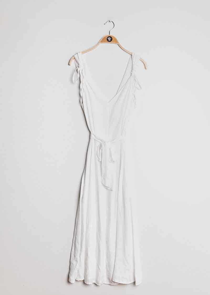 Midikleid mit Stoffguertel - Gluecksboutique®