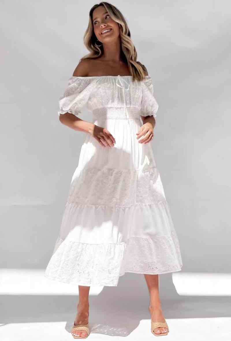 Offshoulder Kleid - Gluecksboutique®