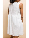 Mini Kleid Angela weiß bestickt - Gluecksboutique®