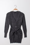 dunkelgrau Feinstrickjacke Gluecksboutique