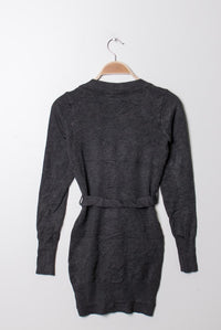 dunkelgrau Feinstrickjacke Gluecksboutique