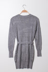 grau Feinstrickjacke Gluecksboutique