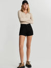 Gina Tricot Dagny mom shorts schwarz - Gluecksboutique®