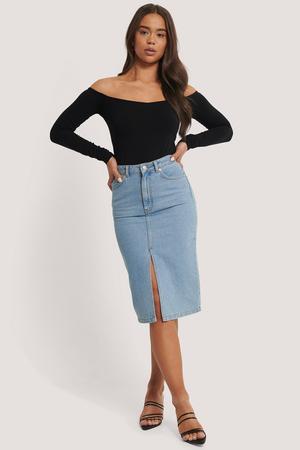 Schulterfreies Jersey Top NA-KD - Gluecksboutique®