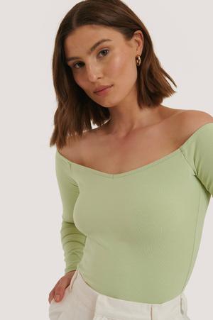 Schulterfreies Jersey Top NA-KD - Gluecksboutique®