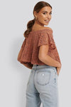 Schulterfreies Spitzen Top NA-KD - Gluecksboutique®