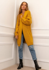 Cardigan Midilänge, vers. Farben - Gluecksboutique®