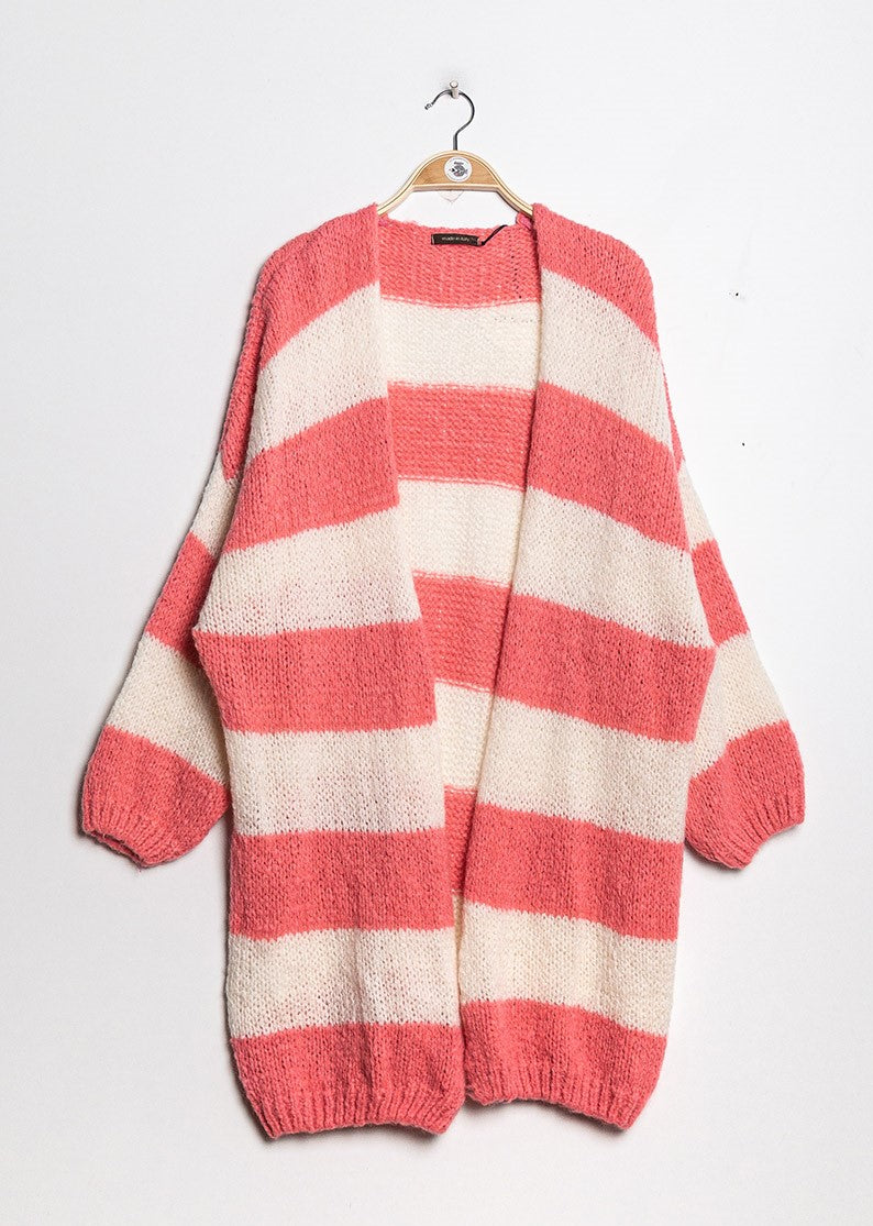 gestreifter Cardigan, vers. Farben - Gluecksboutique®