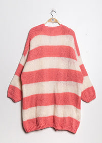 gestreifter Cardigan, vers. Farben - Gluecksboutique®