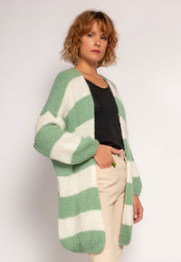 gestreifter Cardigan, vers. Farben - Gluecksboutique®