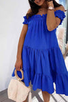 Offshoulder Kleid in vers. Farben - Gluecksboutique®