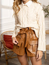 Pullover mit Zopfmuster - Gluecksboutique®
