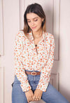 Hemd mit Blumenprint - Gluecksboutique®
