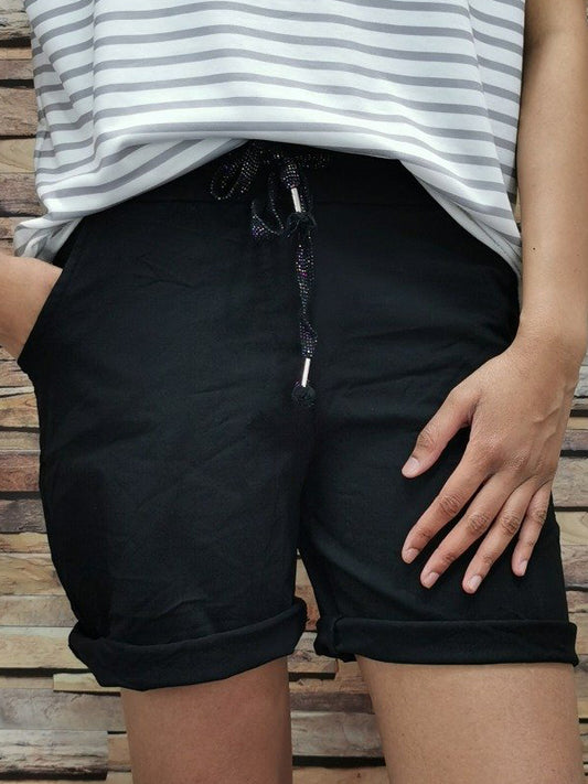 Shorts, schwarz - Gluecksboutique®