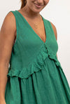 ärmelloses Leinenkleid, in vers. Farben - Gluecksboutique®
