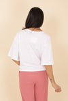 kurzes Basic Shirt mit längeren Ärmeln - Gluecksboutique®