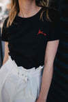 Basic Shirt mit Stick - Gluecksboutique®