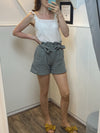 Top aus Musselinstoff mit Volantträgern in vers. Farben - Gluecksboutique®