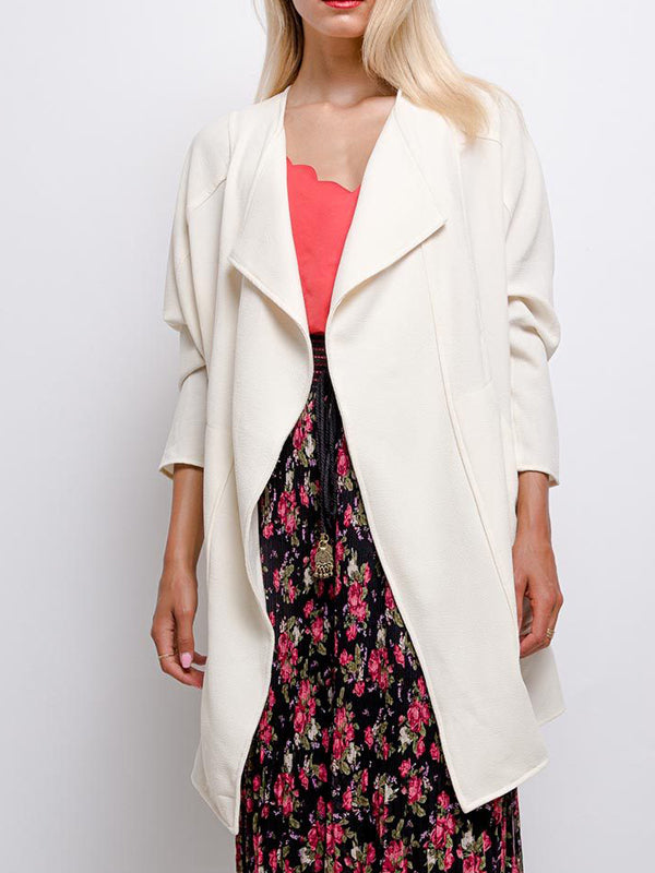 Cardigan mit Wasserfallkragen - Gluecksboutique®