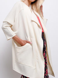 Cardigan mit Wasserfallkragen - Gluecksboutique®